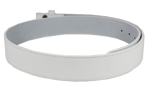 Image of BC Belts Leather Belt Strap with Vintage Distressed Texture 1.5 inch Wide with Snaps and without Buckle