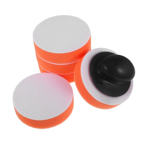 Unomor 1 Set Car Waxing Tools Guys Pads Polishing Polisher Along with Cars Buffing Pad Wax Applicator Pad Polish Pad Orange Sponge