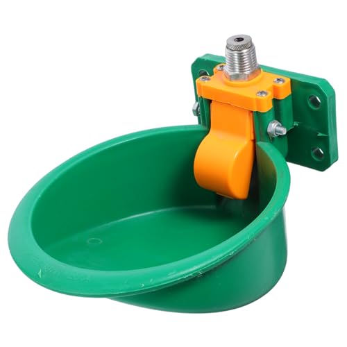 Milisten 自動水飲み器 自動給水器 牛と羊の部分用フィードディスペンサー プラスチック給水器ボウル 子豚の餌箱 羊の水入れ 犬用自動水入れ 鶏小屋ウォーターディスペンサー 銅 Green