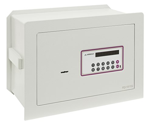 ARREGUI Forma Evolution 151040 Caja fuerte de empotrar a pared con cerradura de llave y codigo | Caja de doble Seguridad para casa y hogar | Fundo extensible | Fácil de instalar |27 x 38,5 x 20/30 cm