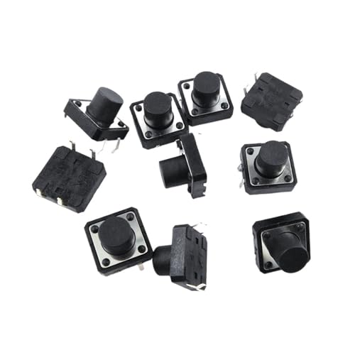 Bouton poussoir 12x12x9mm à haute longévité 500 000 cycles de pression