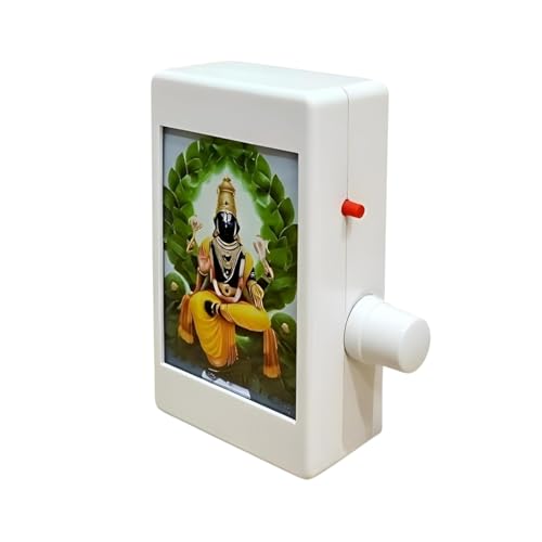 Image of 9-in-1 LED Mantra Chanting Device - Preloaded Radha Krishna Bhajans & Naam Jaap for Spiritual Environments at Home, Office, and Temple (Tamil-Telugu Mantra)