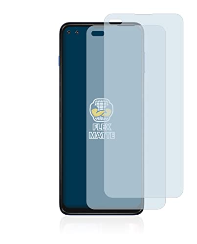 BROTECT Protector Pantalla Completa Mate Compatible con Motorola Moto G 5G Plus (2 Unidades) 3D Curvo Película Protectora