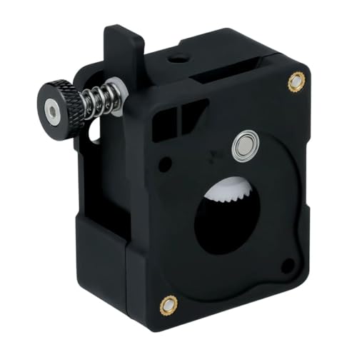 Canvia New 3D Printer Accessories, extruder Remote Integrated Reduction Dual Gear Feeding Soft consumables(Extruder Black 1.75mm (with Motor))