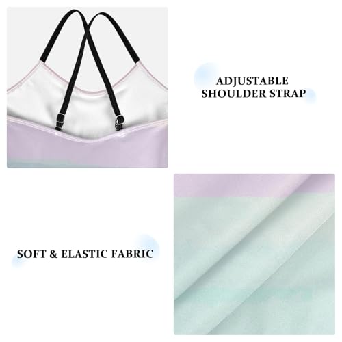 GuoChe Watercolor Stripes Toddler Swimsuit Girl Girls Bathing Suits Girls Swim Suit Beach Swimwear 4T3