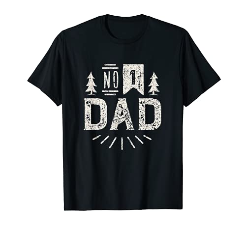 Uomo Worlds Best Dad Fathers Day No 1 Dad Camping Design Maglietta