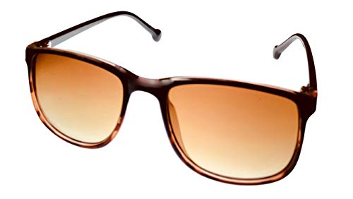 Converse Mens Square Plastic Black Tortoise Sunglass, Gradient Lens H012