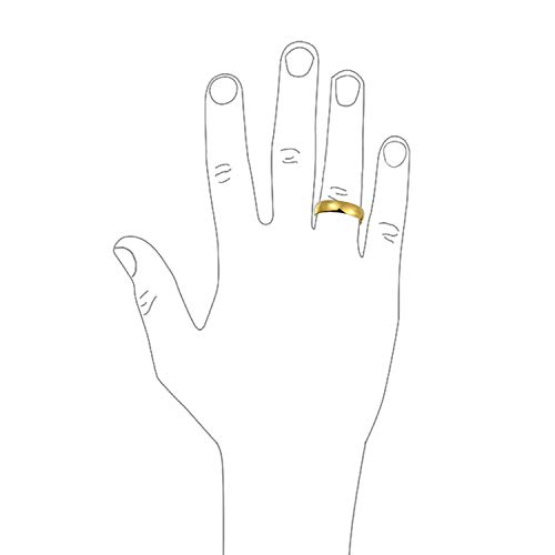 Bling Jewelry Anello di Fede per Coppie Dome