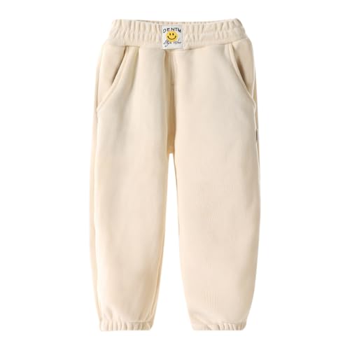 Pantalon hiver chaud enfant en polaire de jogging sport taille élastique