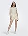ONLY Damen Onlemma S/S Short Top Noos JRS, Pumice Stone/Detail:Melange, M