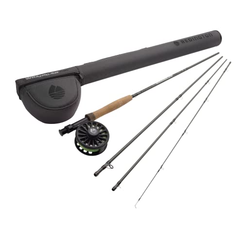 Image of Redington Wrangler Fly Fishing Kit, Medium Fast Action Rod, Crosswater Reel, Fly Line, Leader, & Carrying Case