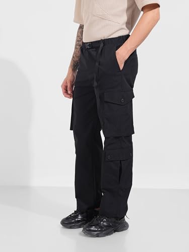 Image of The Indian Garage Co Men Relaxed Fit Mid-Rise Cargos