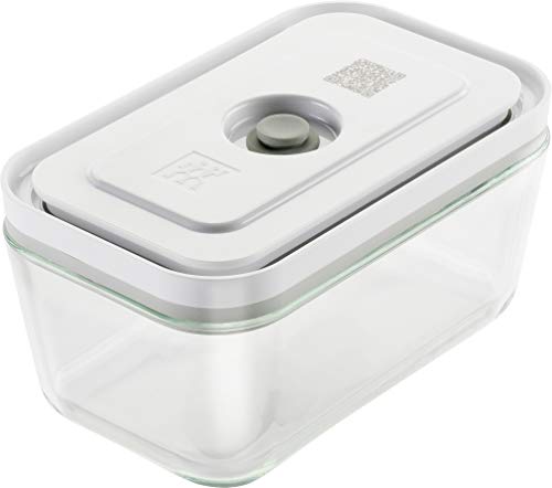 Image of ZWILLING Fresh Save 36803-200 Fresh & Save Vacuum Glass Container, Medium Size, Airtight, Heat-resistant Glass Storage Container