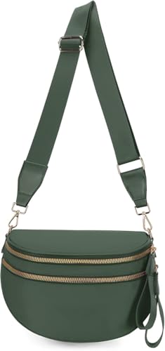 Elysir Crossbody Bag for Women, Double Pockets with Large Capacity, Adjustable Shoulder Strap, Waterproof Oxford Cloth