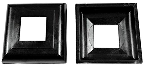 Preisvergleich Produktbild SN Geländer Rosette Eckig Aussen:50x50mm Innen:20x20mm (10 Stück)