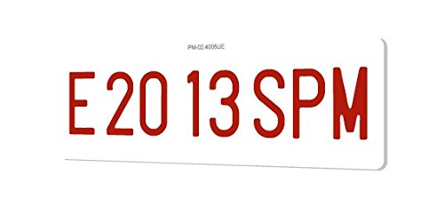 SPM Matricula Vehiculo Especial policarbonato 100% HOMOLOGADA (Tractor Larga)