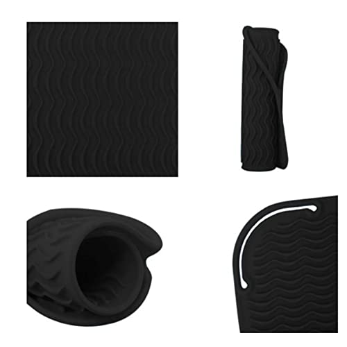 Funda y Alfombra de Silicona Resistente al Calor para Planchas de Pelo, Rizadores y Herramientas de Estilizado Capilar, Portátil para Viaje miniatura 6