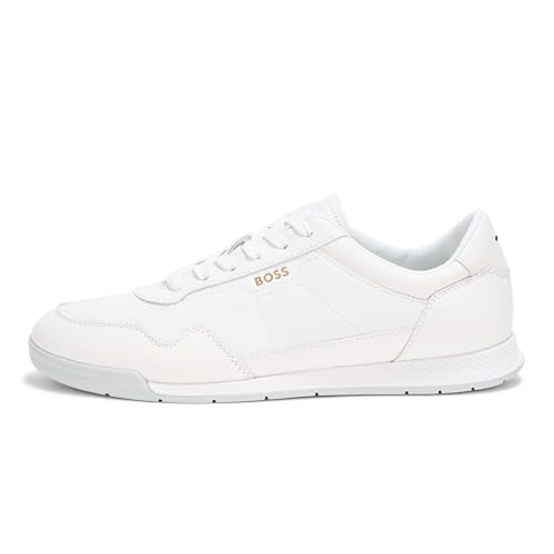 BOSS Men's Titanium Low Profile Leather Sneaker2