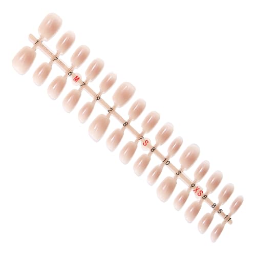 プレス オン ネイル ショート スクエア,ショート スクエア プレス オン ネイル | 絶妙な光沢のあるフェイクネイルショート 30 個 - プレスオンネイル、複数のサイズのシンプルな人工爪、簡単に貼り付けて剥がすことができます