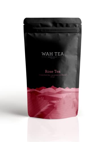 Image of Wah Tea Kangra Rose Tea Leaves | Hand-Plucked Whole Leaf from Kangra Valley | 100% Natural & Pesticide-Free | Rich in Antioxidants | Zero Calories | Floral Aroma | 100g