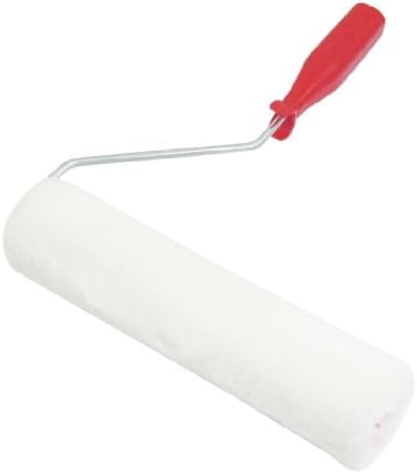 Aexit 8.6″ Red Painting Supplies & Wall Treatments Handle White Cotton Fabric Nap Cover Varnish Paint Paint Rollers Roller Brush