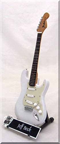 JEFF BECK ジェフ ベック ミニチュア ギター フェンダー ホワイトギターピック付き [2]