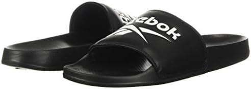 Reebok unisex adult Classics Slide Sandal, Black/White, 8.5 Women 7 Men US | Image 6