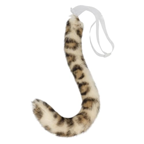 Jouet réaliste en queue de léopard pour Halloween, adorable accessoire de costume de lynx rouge pour jeux de rôle et déguisements, vêtements alternatifs gothiques, a, taille unique