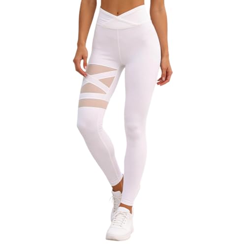 Leggings de yoga elásticos con cintura alta mallas deportivas de alta comodidad
