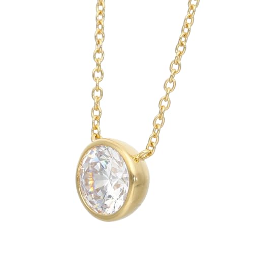 [L&CO.] K18 シンプルダイヤモンドネックレス(1.0ct)