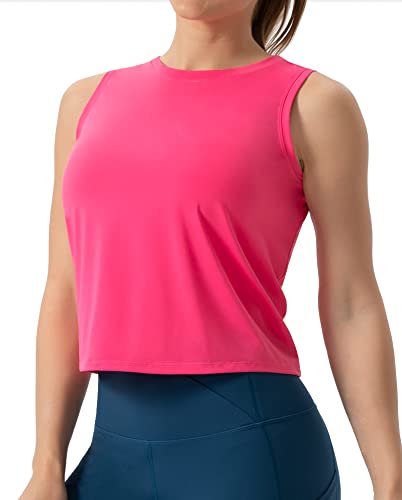 Image of THE GYM PEOPLE Women's Workout Tops in Ice Silk Quick Dry Sleeveless