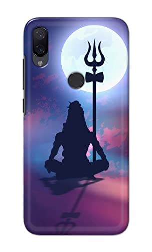Image of Printed Hard Back Cover Case for Mi Play Back Cover (Lord Shiva) -1302