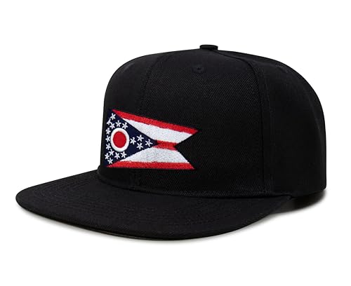 Image of International Tie State Hat for Men and Women, Adjustable Snapback Trucker Baseball Cap with Embroidered Patch