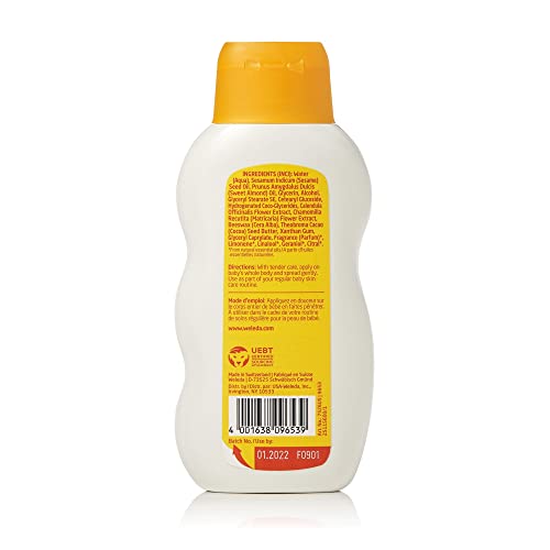 Image of Weleda Baby Calendula 2-in-1 Shampoo, Body Wash, Comforting Lotion & Skin Food - 3-Piece Set - 6.8 Fluid Ounces Each, Vegan, Animal Derived Materials Free, Not Tested On Animals, Unisex