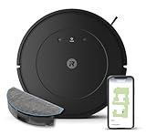 iRobot Roomba Combo Essential, Robot Aspirapolvere Lavapavimenti, Potente Aspirazione e Pulizia, Sistema di Pulizia a 4 fasi, Tre Livelli di Aspirazione, Controllabile Tramite App, Nero