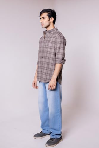 Image of Men's Regular Fit Reversible Checkered Shirt