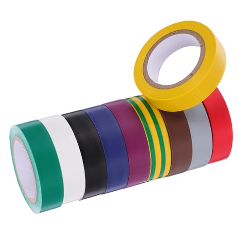 ROMISBABA 10rollos Cinta Vulcanizada Para Cables Aislante Eléctrico De Alta Resistencia De Colores
