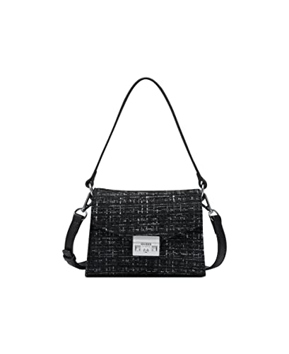 Bolsa Tergesen Mini Crossbody Flap, Guess, Feminino, Preto, Un
