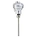 PT100 Industrial Temperature Sensor Probe with 1/2 Inch NPT Thread – Stainless Steel RTD Probe, 8mm Diameter, -200°C to 420°C Range, IP67 Rated Terminal Head