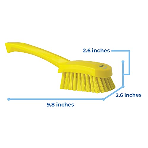 Image of Vikan 41926 Brush,Washing,Stiff,10 inch,PP /PBT,Yellow