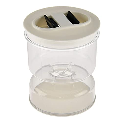 SODIAL Trocken- und Nass und Sanduhr Glas BehäLter für Hause KüChen Trenner Organizer Cover