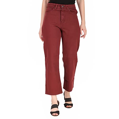 Sisney Women High Waist Straight Fit Jeans