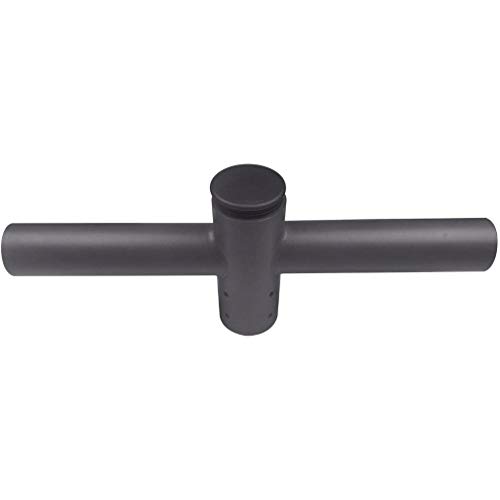 2LED Twin Spoke Bracket Mount at 180 Degree,2 Adapter Tenons Inline for LED Shoebox Parking Lot Light,Floodlight,Outdoor Post Light Accessories,Bronze&Heavy Duty Steel Horizontal Tenon Adaptor