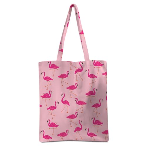 Adorable Flamingo Pattern Tote Bags for Women Canvas Bag