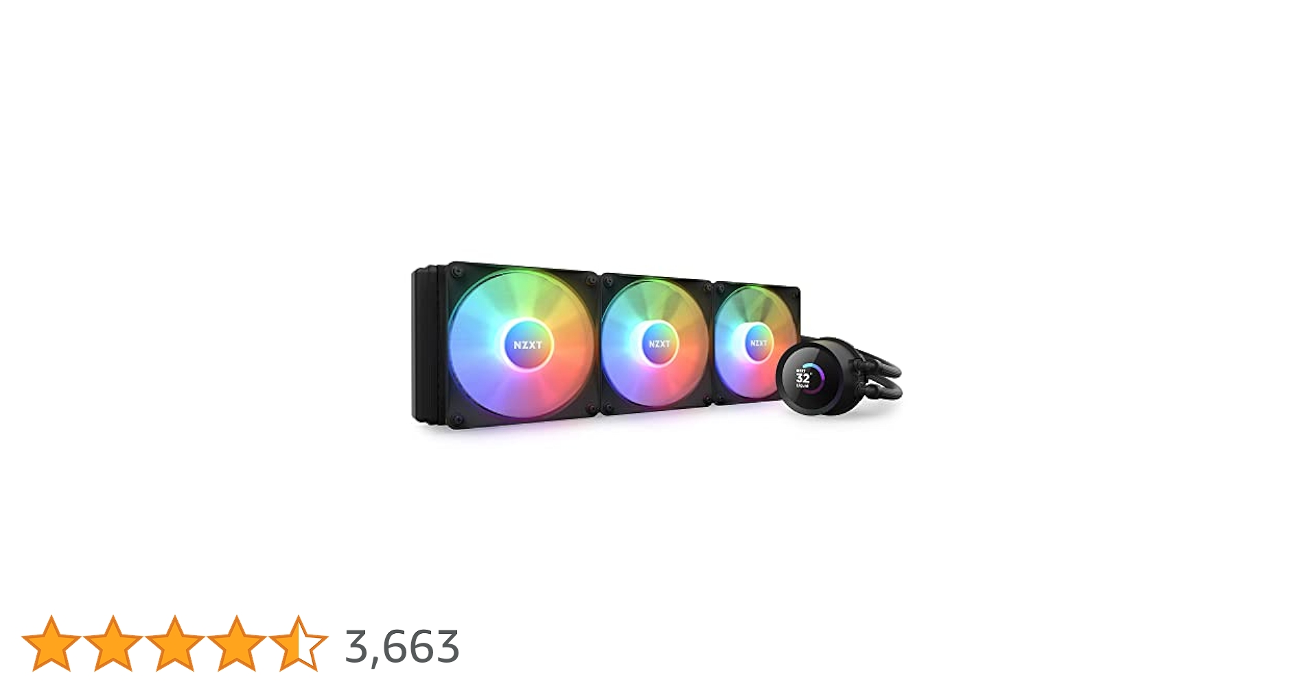 の*き様 新品NZXT Kraken360RGB RL-KR360-B1 液晶デ Kraken 360 RGB | LCD CPU Coolers | Gaming PCs | NZXT