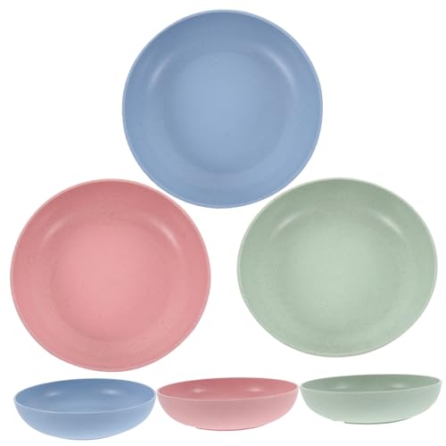 HOLIDYOYO 6 Pack Cat Food Dishes Elevated Bowls for Indoor Cats Sturdy Plastic Non-Slip Dishwasher Safe