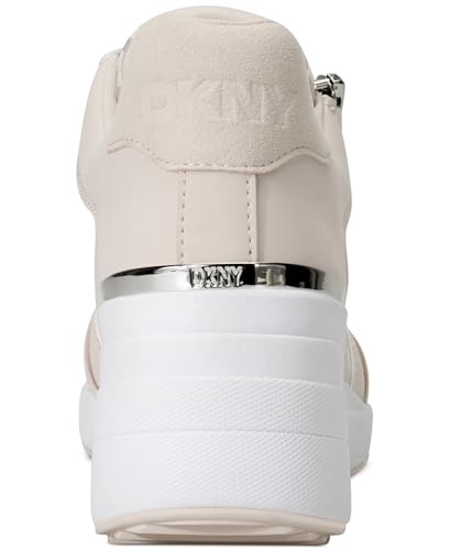 DKNY Women's Kalina Lace Up Wedge Sneaker with Side Zipper3