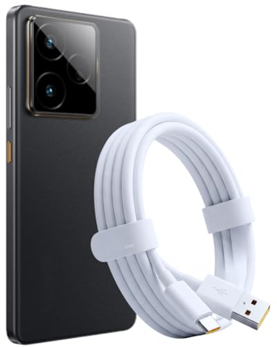 Image of HANYCONY 150w Fast Charging Type-C Cable | Compatible with Realme 15 /14 /13 /12 pro plus /11 pro plus /11 /10 /9 Pro /Narzo 70 /80 /60 Pro /60 /50 Pro /Xt |Supervooc /Superdart |Original Superfast Charging