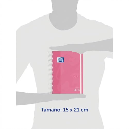 Miniatura 2 de Oxford Touch, Agenda 2026 2027, Semana Vista, Tapa Extradura, A5 (15x21 cm), Español, Color Fuchsia