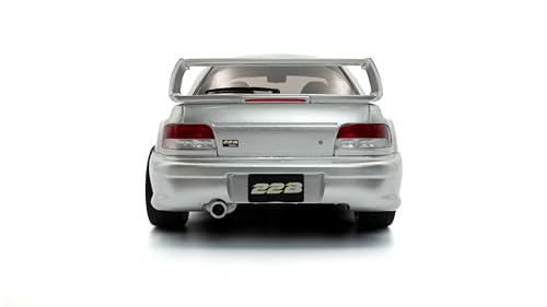 Subaru Impreza 22B 1998 Silver 1:18 Modelo Diecast miniatura 7